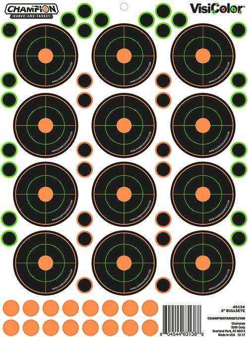 Targets Champion Ready Series 2" BULLS EYE 5PK W/60 PASTORS