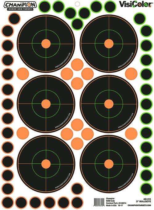 Targets Champion Ready Series 3" BULLS EYE 5PK W/150 PASTORS