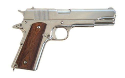 Handguns Cimarron 1911A1 45ACP CIMARRON 1911 A1 45ACP 5" NICKEL 8RD • Model: 1911A1