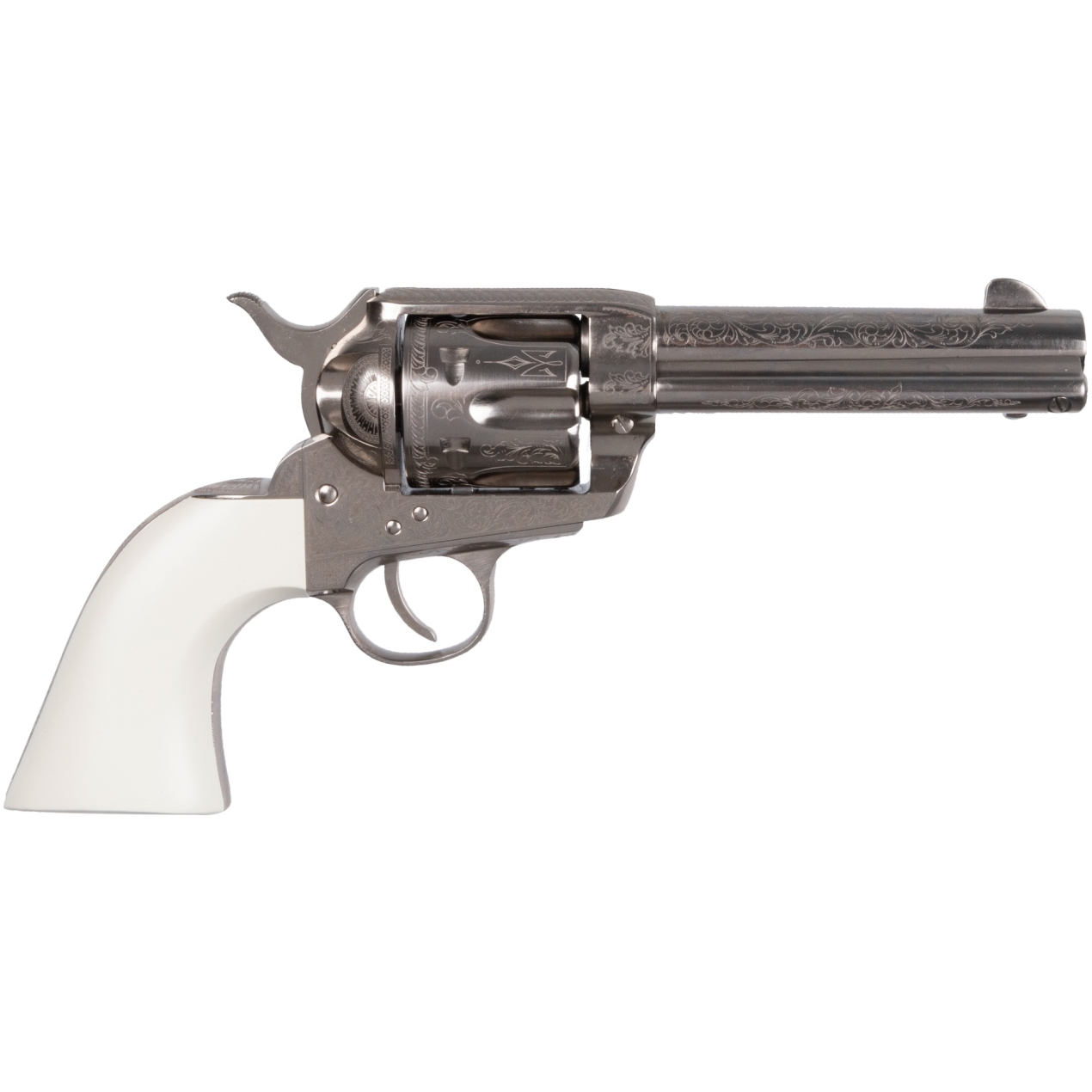 Handguns Cimarron Frontier 357Magnum|38Special CIM REV LSR 357 ENG SS 4.75B • Model: Frontier