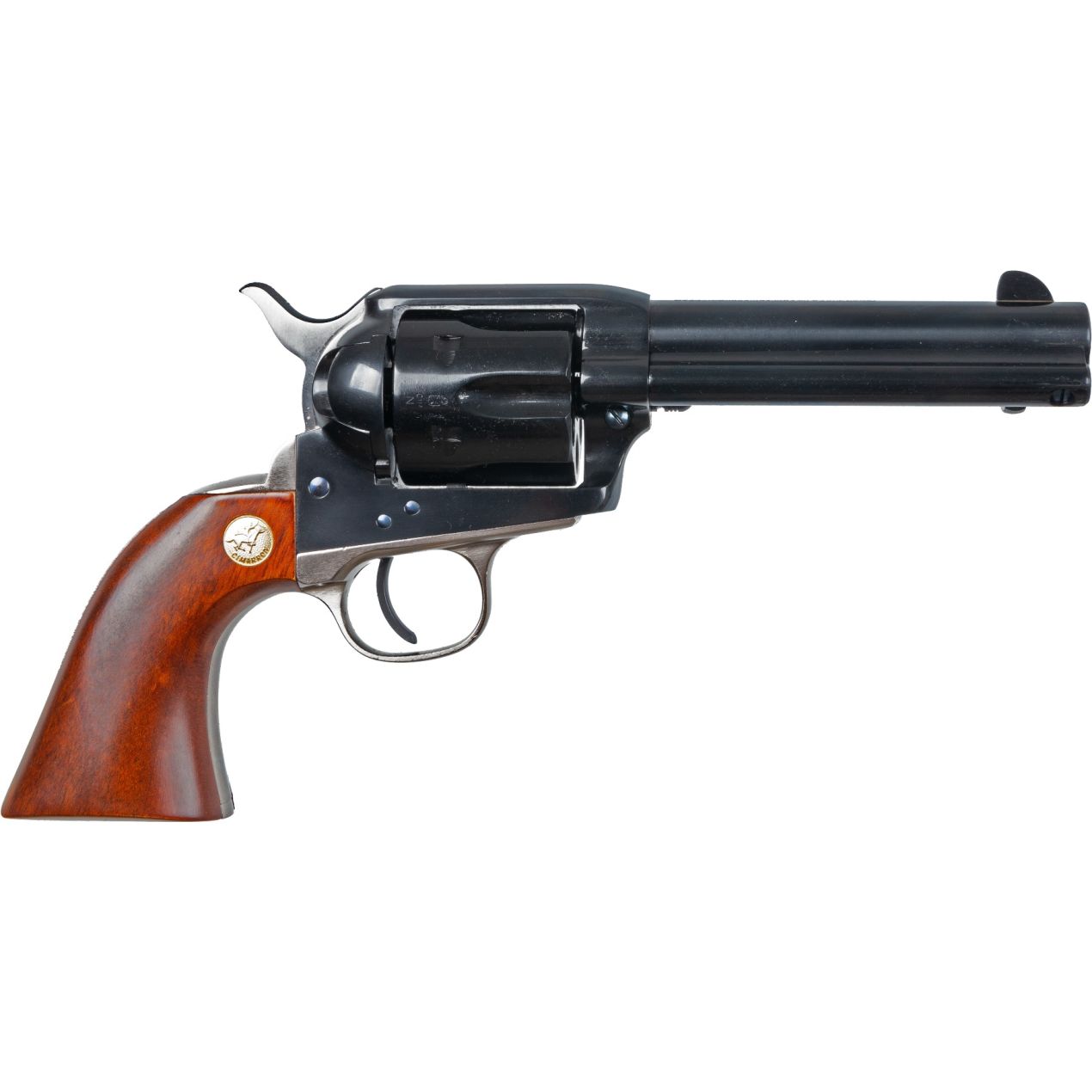 Handguns Cimarron 4.75" 357Magnum|38Special CIM MP400B1401  PISTOLEER 4.75 357 NICKEL BS/TG