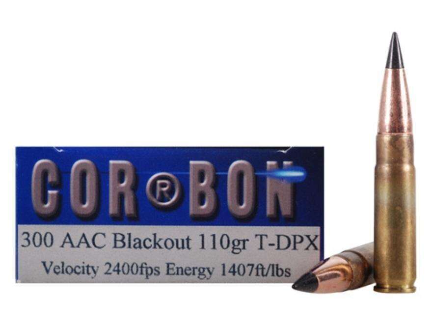 Ammunition CorBon Ready Series DPX 300AAC BLACKOUT 110GR T-DPX