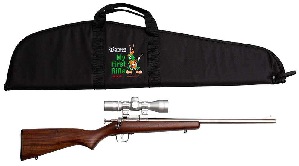 Rifles Long Guns Crickett Single Shot 223Rem CRICK KSA2238BSC 22LR COMPLT PKG            WALNUT