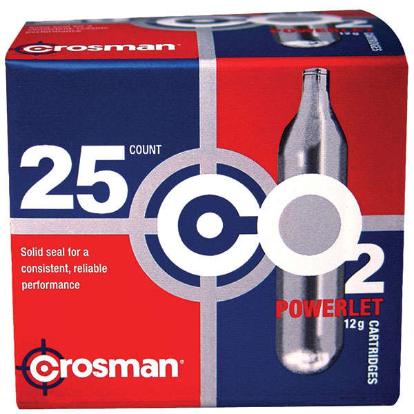 Airguns Crosman Powerlet CROSMAN POWERLET CO2 CARTRIDGES 25PK • Model: Powerlet