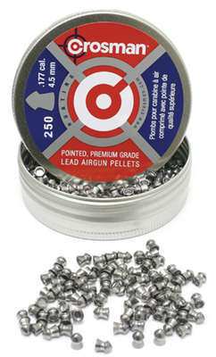 Airguns Crosman Pointed CROSMAN .177 POINTED PELLETS 250/CD • Model: Pointed