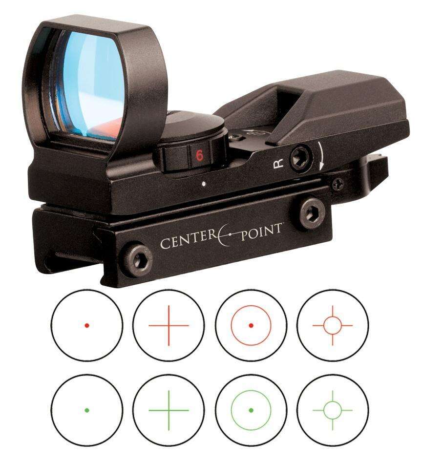 Sights Lasers Crosman Ready Series 32MM OPEN REFLEX SIGHT RED/ GREEN MRS 4 RETICLE PATTERS FIT PICATINNY MOUNT • Model: Ready Series