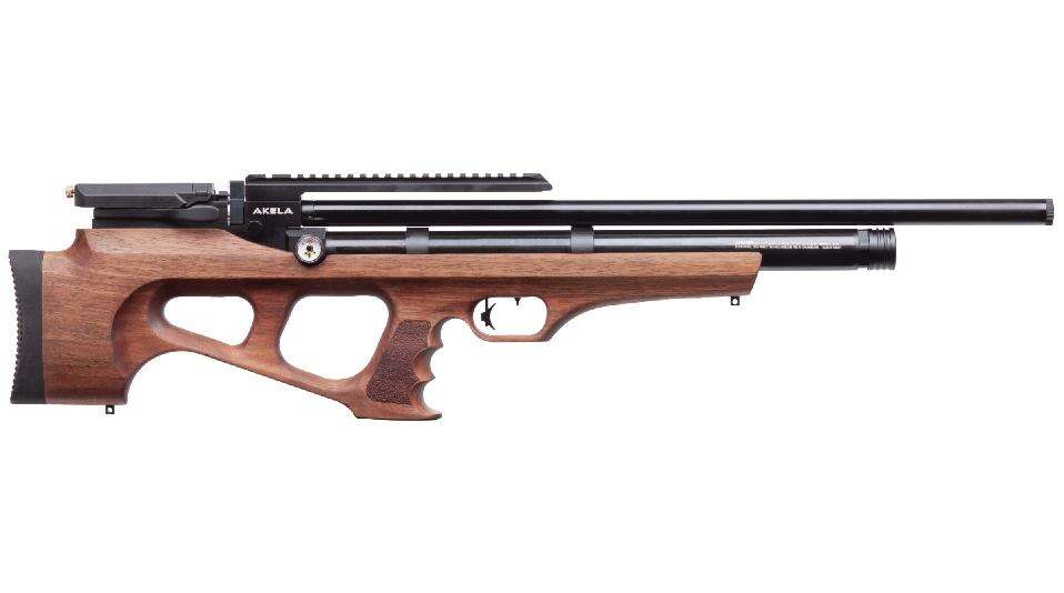 Airguns Crosman Ready Series Benjamin Akela (Wood) .22cal PCP Powered Side Lever Hunting Air Rifle • Model: Ready Series