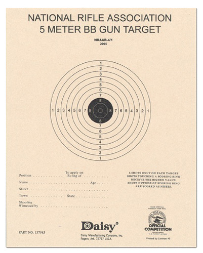 Targets Daisy Paper DAISY 990408-810      408 5-METER AGUN TGT    50PK • Model: Paper