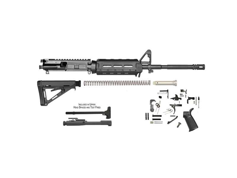 Barrels Choke Tubes Del Ton Ready Series M4 RIFLE KIT 5.56 16" 1-9" FLAT TOP MOE MLOK HG MOE STK A2 FS & FH • Model: Ready Series