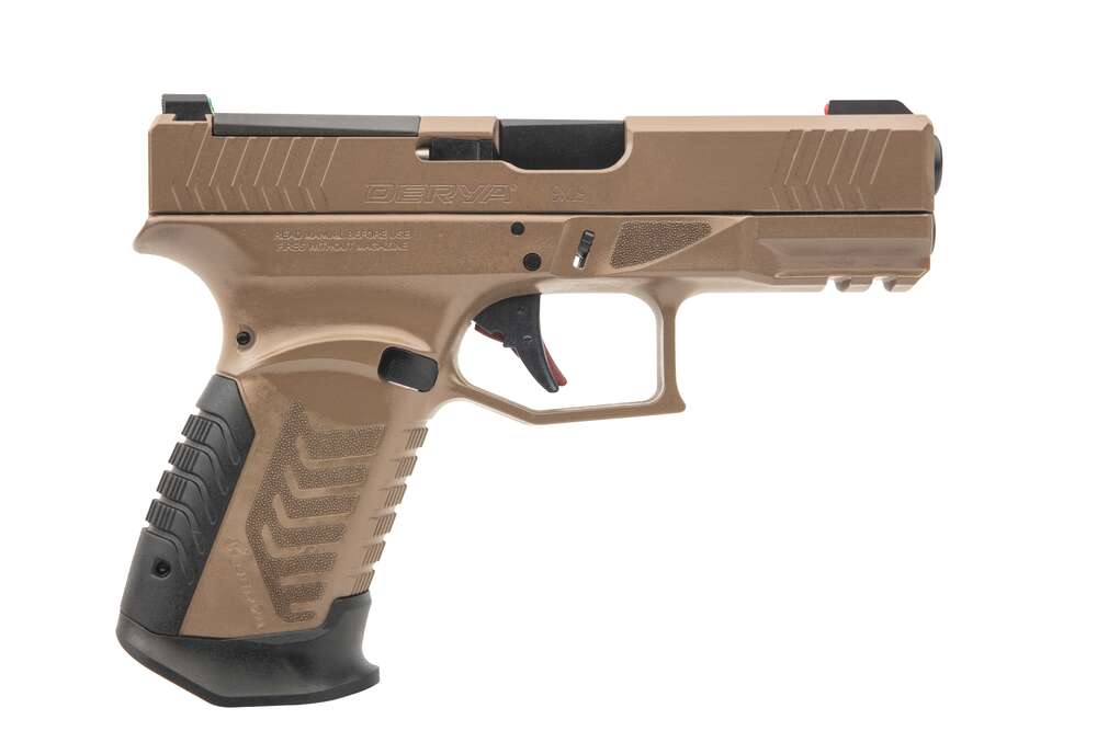 Handguns Derya DY9 9mm DY9 9MM FDE 15+1 3.8" OR TR • OPTIC-READY SLIDE • Model: DY9