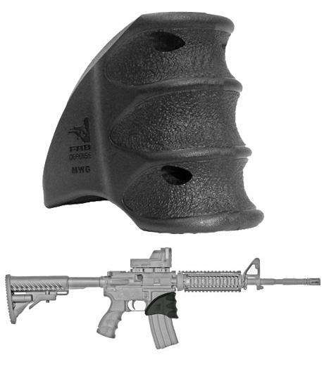 Grips Pads Stocks F.A.B. Ready Series FAB Defense Magazine Well Grip for AR 15/M4/M16 Black