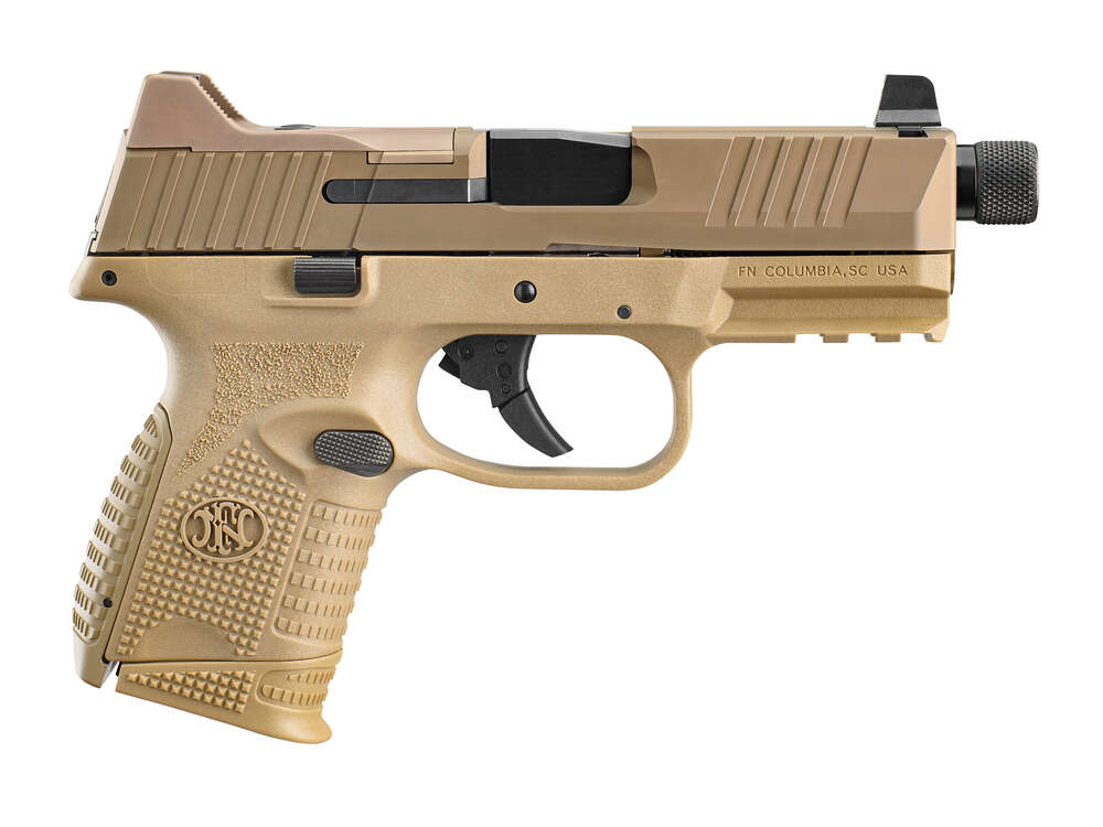 Handguns FN FN 509 Compact Tactical 9mm 509C TACT 9MM FDE 10+1 NS TB • 