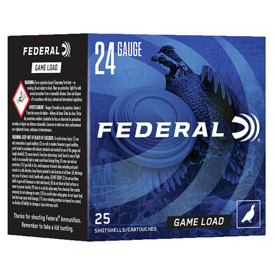 Ammunition Federal ZPAP M70 FED GAME LOAD 24GA 2.5 11/16OZ #8 25/10