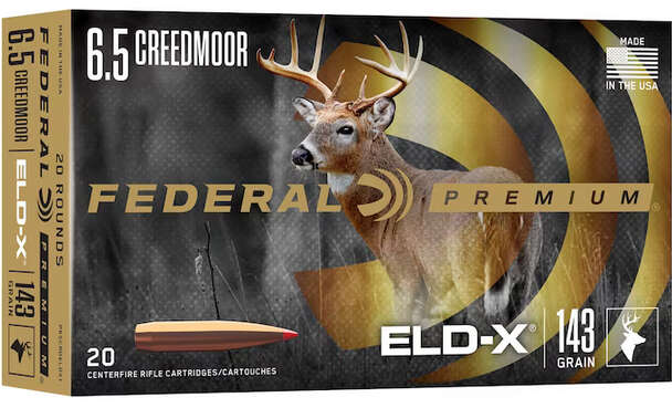 Ammunition Federal ZPAP M85 6.5Creedmoor FED TERMINAL ASCENT 6.5CR 143GR ELDX 20/10 • Model: ZPAP M85