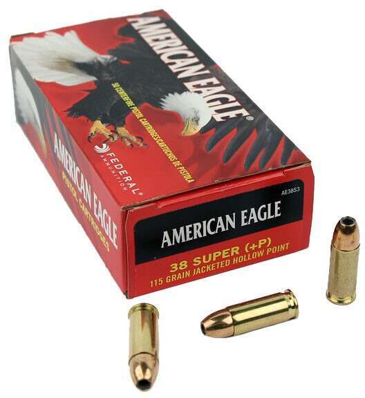 Ammunition Federal Ready Series 38Super FEDERAL 38 SUPER 115GR JHP 1130 FPS (125 POWER FACTOR) AMMO 50RD
