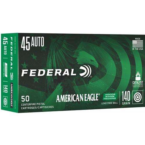 Ammunition Federal Ready Series 45ACP FEDERAL 45 AUTO 140GR LEAD FREE BALL AMMO 50RD