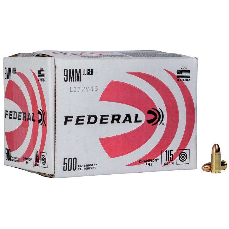 Ammunition Federal Ready Series 9mm FEDERAL 9MM LUGER 115GR FMJ 500RD BULKPACK