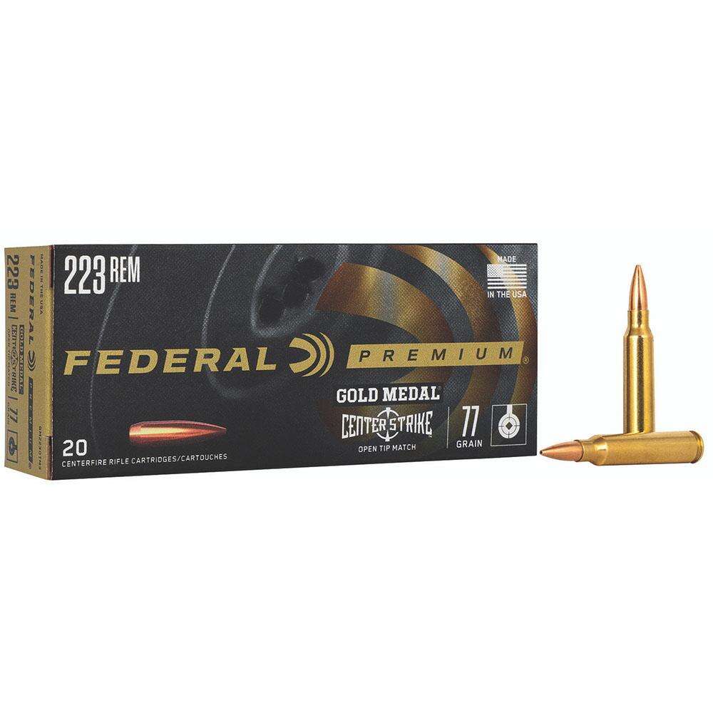 Ammunition Federal Ready Series 223Rem FEDERAL 223 REM 77 GR CENTERSTRIKE AMMO 20RD