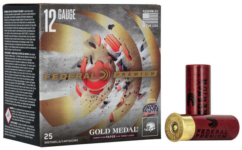 Ammunition Federal Ready Series 12Gauge FEDERAL PREMIUM GOLD MEDAL PAPER 12GA 2-3/4" 1OZ 1290 FPS 7.5 AMMO 25RD