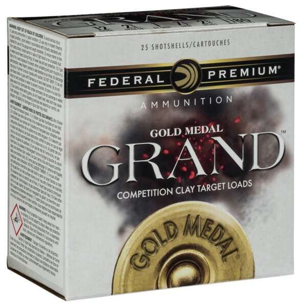 Ammunition Federal Ready Series 12Gauge FEDERAL PREMIUM GOLD MEDAL PAPER 12GA 2-3/4" 2-3/4DE 1OZ 8 AMMO 25RD