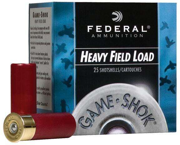 Ammunition Federal Ready Series 12Gauge FEDERAL GAME-SHOK HEAVY FIELD  12GA 2-3/4" 3-1/4DE 1-1/4OZ 5 AMMO 25RD