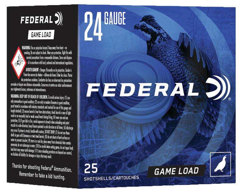 Ammunition Federal Ready Series FEDERAL GAME SHOK-HEAVY FIELD LEAD SS 24GA 2 1/2" 11/16 OZ 8  AMMO 25RD