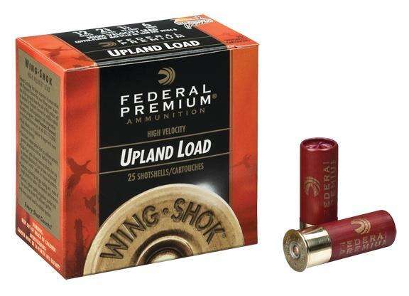 Ammunition Federal Ready Series 12Gauge FEDERAL PREMIUM WING-SHOK HV LEAD 12GA 2-3/4" MAX 1-1/8OZ 4 AMMO 25RD