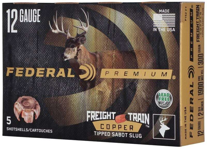 Ammunition Federal Ready Series 12Gauge FEDERAL 12GA 2-3/4 300GR FREIGHT TRAIN COPPER SABOT SLUG AMMO 5RD