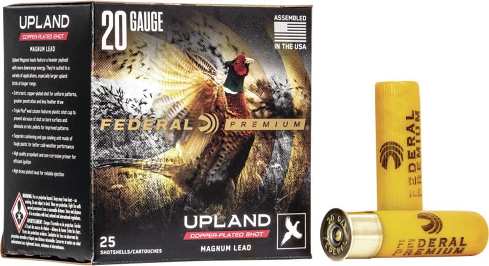 Ammunition Federal Ready Series 20Gauge FEDERAL PREMIUM WING-SHOK MAGNUM LEAD SS 20GA 3" 3DE 1-1/4OZ 5 AMMO 25RD