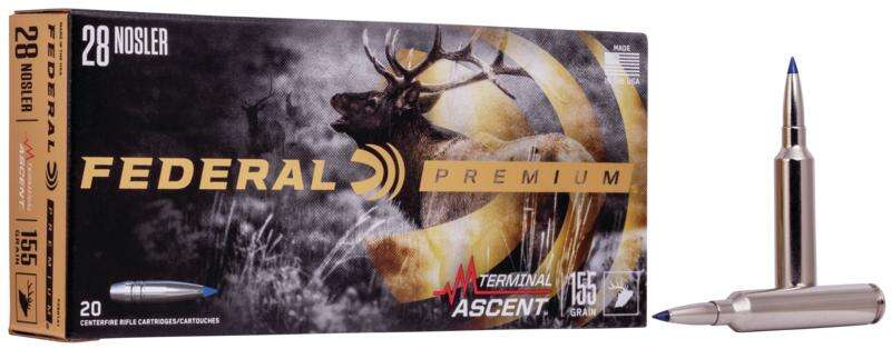 Ammunition Federal Ready Series 28Nosler FEDERAL 28 NOSLER 155GR TERMINAL ASCENT AMMO 20RD