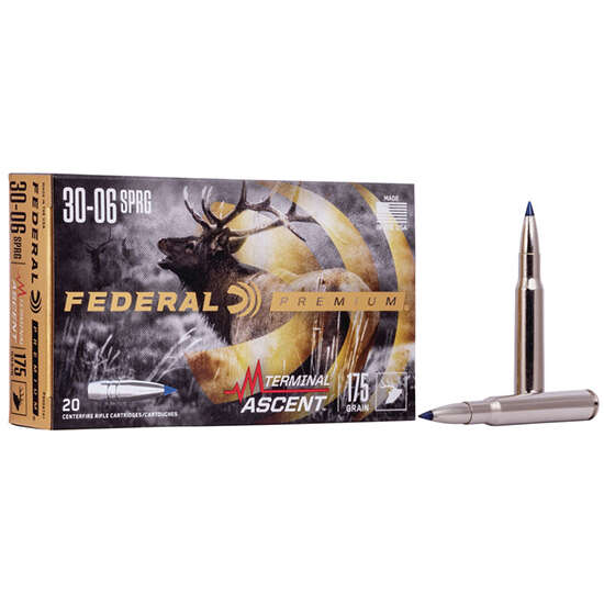 Ammunition Federal Ready Series 30 06 FEDERAL 30-06 SPRINGFIELD 175GR TERMINAL ASCENT AMMO 20RD