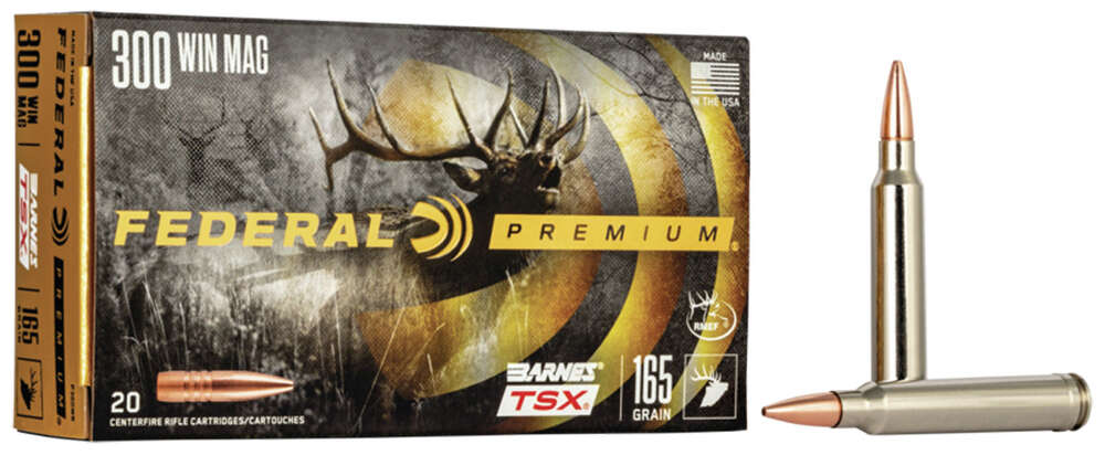 Ammunition Federal Ready Series 300WinMag FEDERAL 300 WIN MAG 165GR BARNES TSX AMMO 20RD