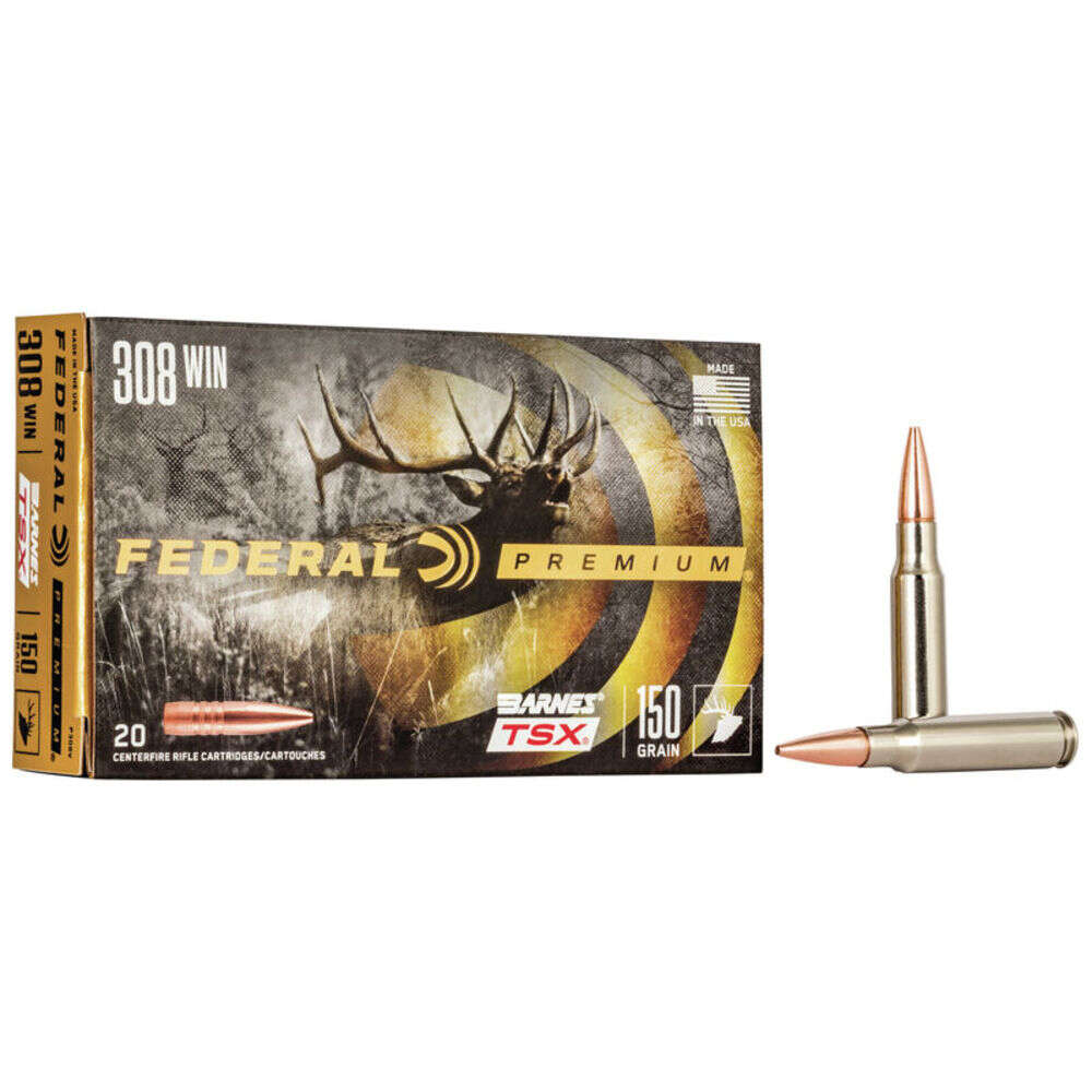 Ammunition Federal Ready Series 308Win FEDERAL 308 WIN 150GR BARNES TSX AMMO 20RD