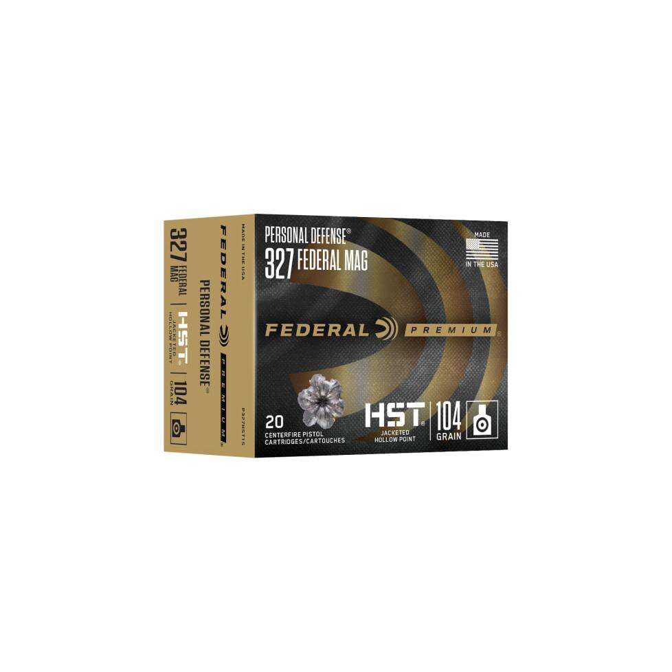 Ammunition Federal Ready Series 327FederalMagnum FEDERAL 327 FED MAG XXXGR HST JHP PERSONAL DEFENSE AMMO 20RD