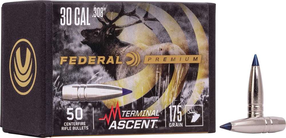 Ammunition Federal Ready Series 308Win FEDERAL .308 CALIBER 175GR TERMINAL ASCENT COMP BULLET  50RD