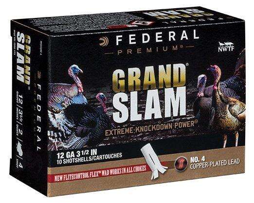 Ammunition Federal Ready Series 12Gauge FEDERAL PREMIUM GRANDSLAM TURKEY SS 12GA 3-1/2" MAX 2 OZ  4 AMMO 10RD