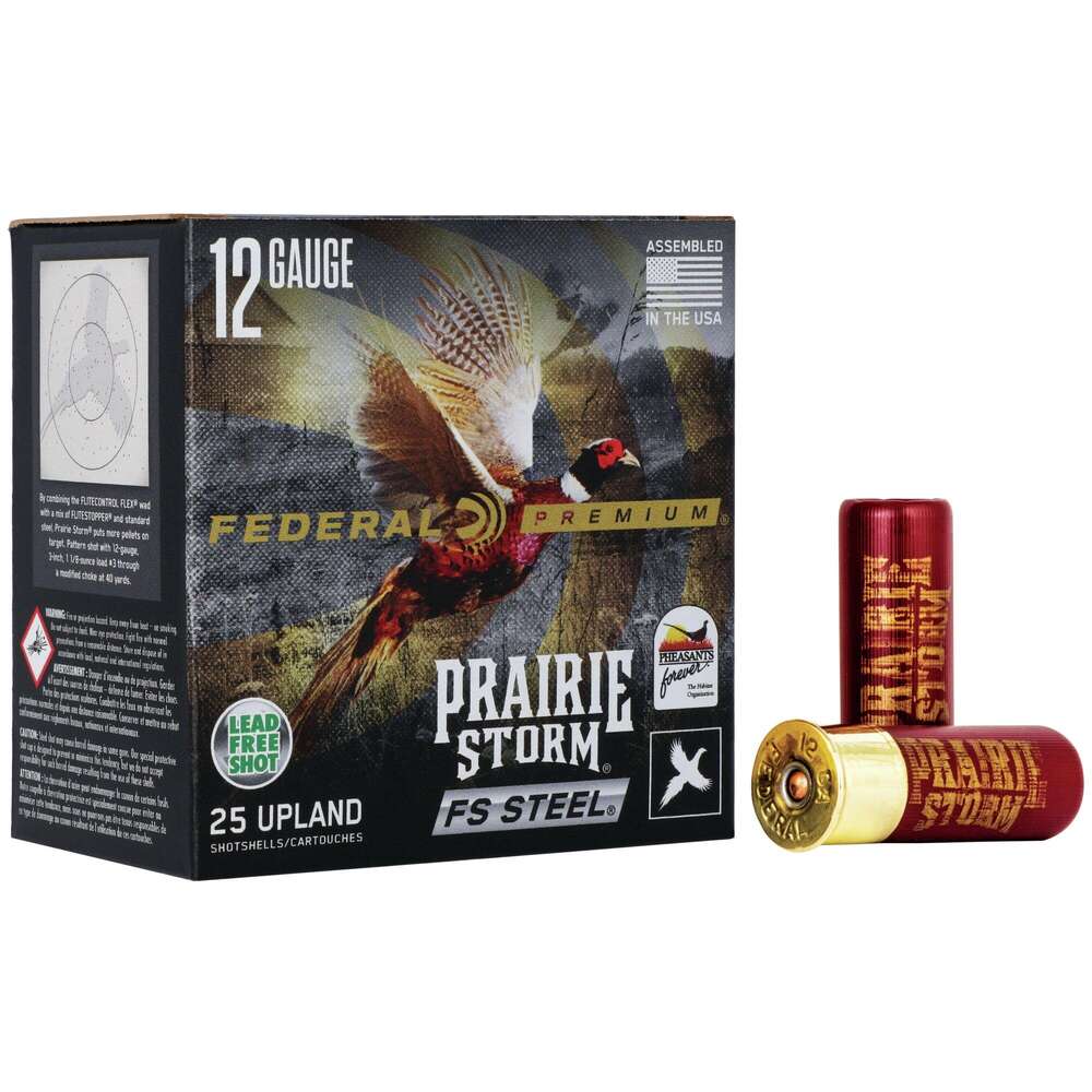Ammunition Federal Ready Series 12Gauge2.75" FEDERAL 12GA 2 3/4 1-1/8OZ 3 FS STEEL AMMO 25RD