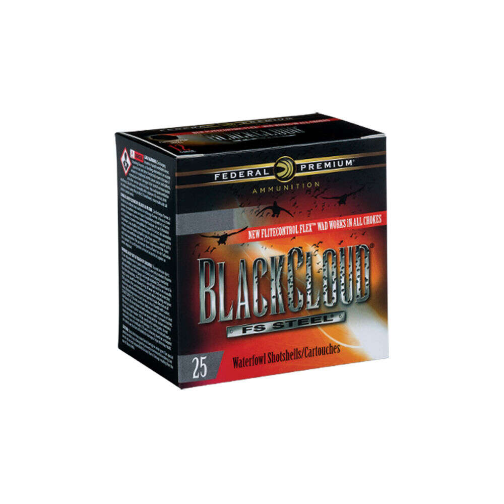 Ammunition Federal Ready Series 12Gauge FEDERAL PREMIUM BLACK CLOUD WATERFOWL SS 12GA 3" 1-1/4OZ 1 AMMO 25RD