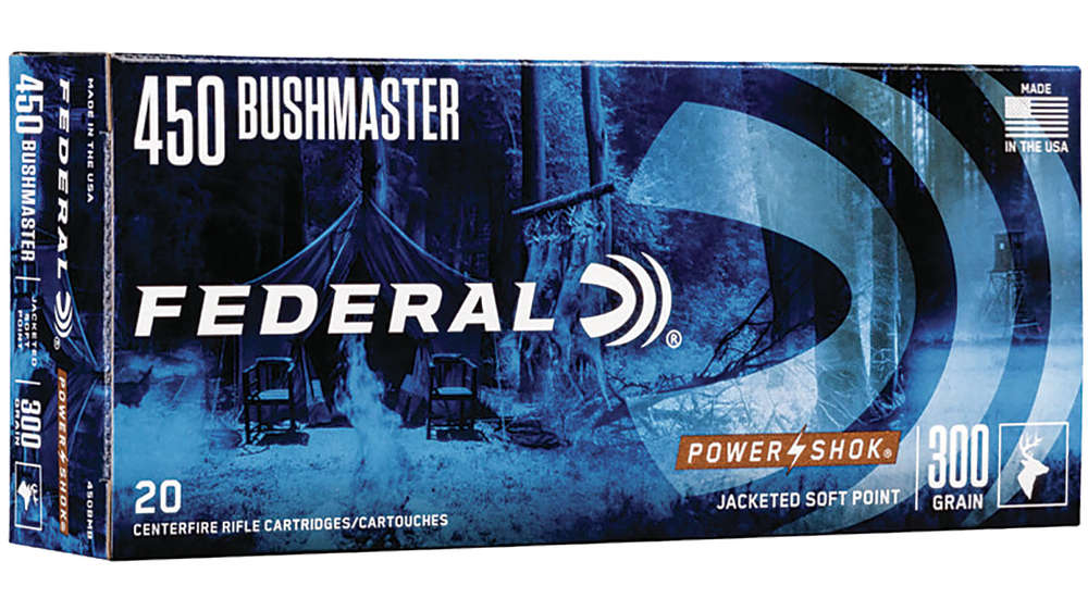 Ammunition Federal PowerShok 450Bushmaster FED PWRSHK 450BUSH 300GR 20/200