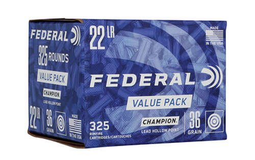 Ammunition Federal Lead Hollow Point FED 22LR 36GR LEAD HP 325 CT