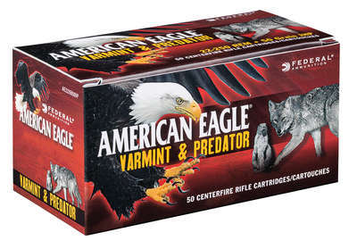 Ammunition Federal American Eagle 22 250 FED AM EAGLE V&P 22-250 50GR 50/250