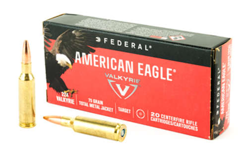 Ammunition Federal American Eagle 224Valkyrie FED AM EAGLE 224VLK 75GR TMJ 20/200