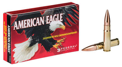 Ammunition Federal American Eagle 300Blackout FED AM EAGLE 300BLK 150GR FMJ 20/500