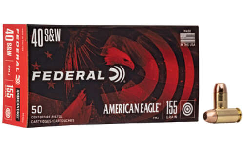 Ammunition Federal American Eagle 40SW FED AM EAGLE 40S&W 155GR FMJ 50/1000