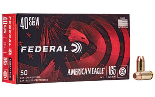 Ammunition Federal American Eagle 40SW FED AM EAGLE 40S&W 165GR FMJ 50/1000