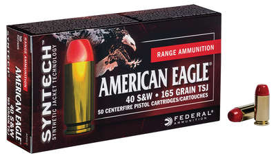 Ammunition Federal American Eagle 40SW FED SYNTECH 40SW 165GR TSJ 50/500