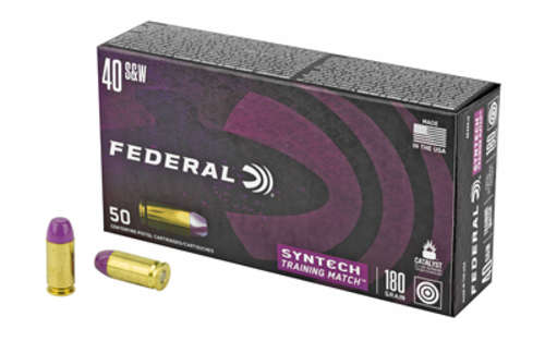 Ammunition Federal American Eagle 40SW FED SYNTECH 40SW 180GR TSJ 50/500