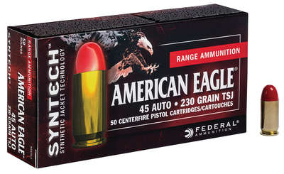 Ammunition Federal American Eagle 45ACP FED SYNTECH 45ACP 230GR TSJ 50/500