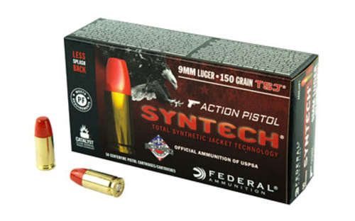 Ammunition Federal American Eagle 9mm FED SYNTECH 9MM 150GR TSJ 50/500 • Model: American Eagle