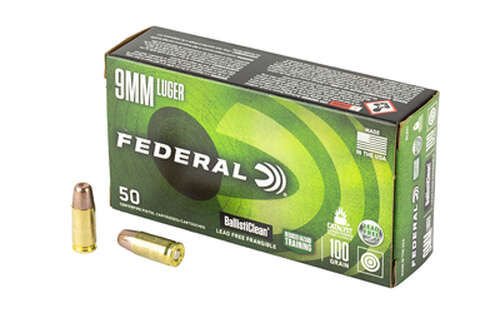 Ammunition Federal American Eagle 9mm FED BALLISTICLEAN 9MM 100GR 50/1000 • Model: American Eagle